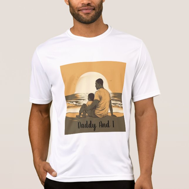 Custom Daddy et I T-shirt (Devant)