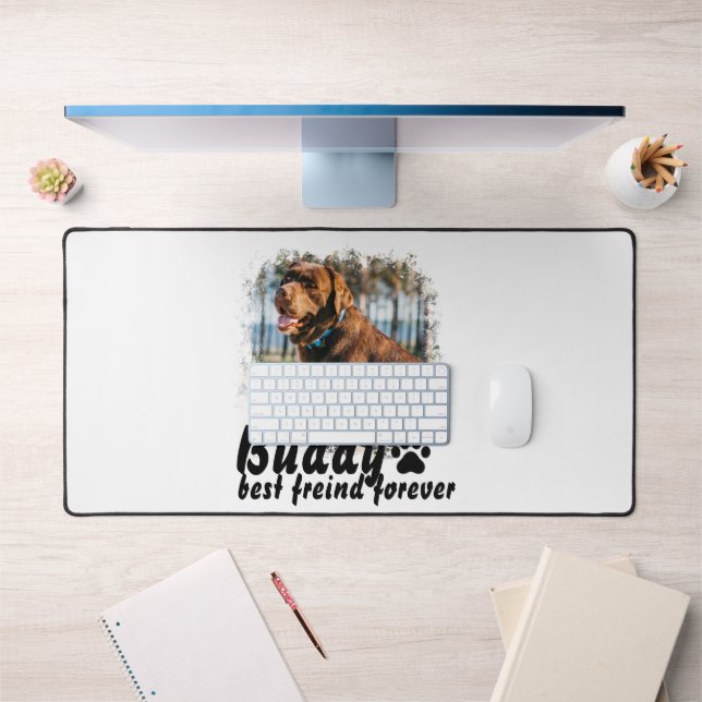 Custom Dog Mouse Pad & Desk Mat – Personalize with (Bureau 1)
