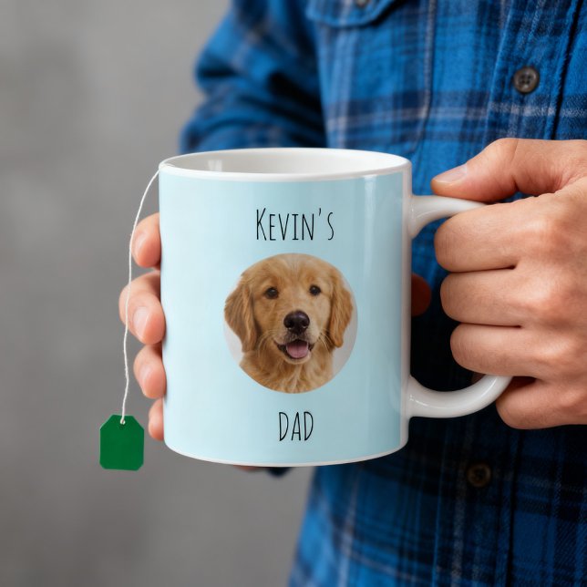 Custom Dog Photo Mug | Personalized Pet Dad Gift (Créateur téléchargé)