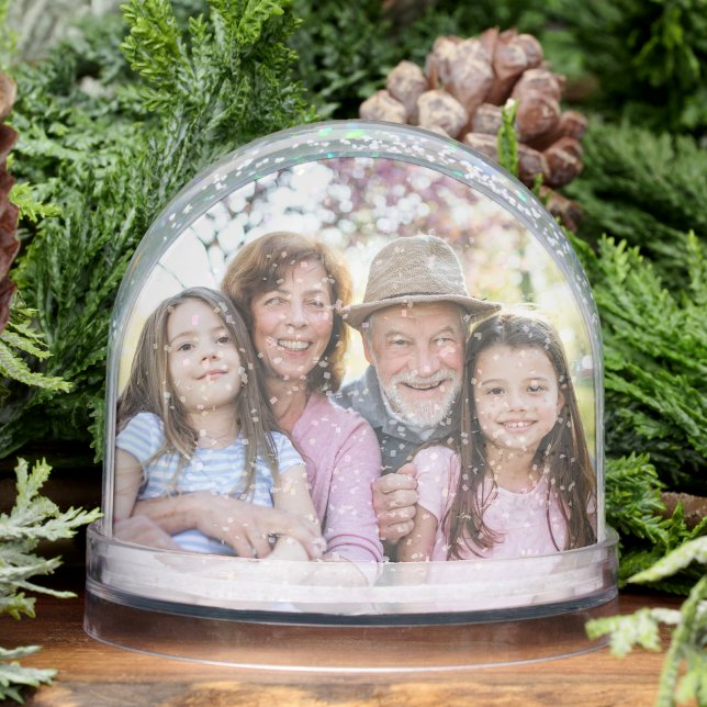 Custom Double Sided Family Two Photo (Custom Double Sided Family Two Photo Snow Globe)