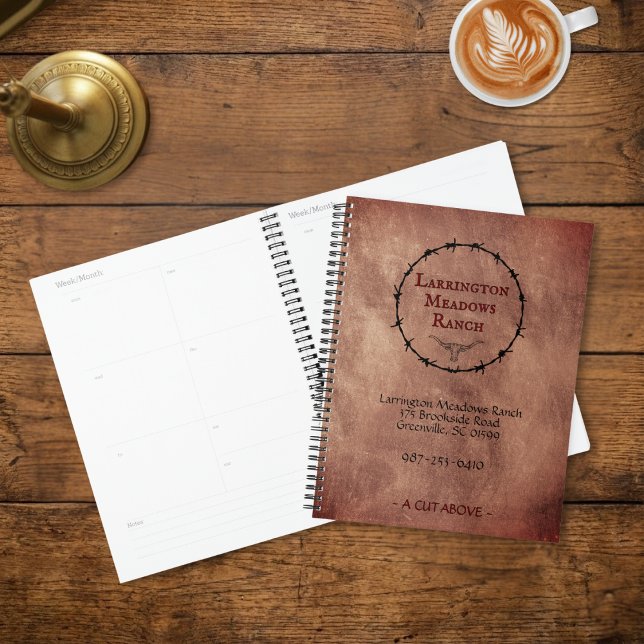Custom Elegant Horse Ranch Business Planner (Créateur téléchargé)