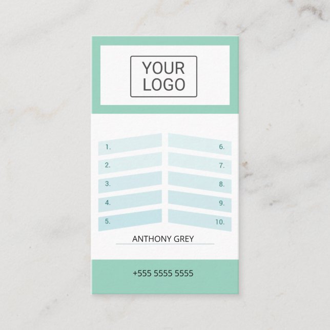 Custom Elegant Olive Green Business Season Ticket  (Devant)