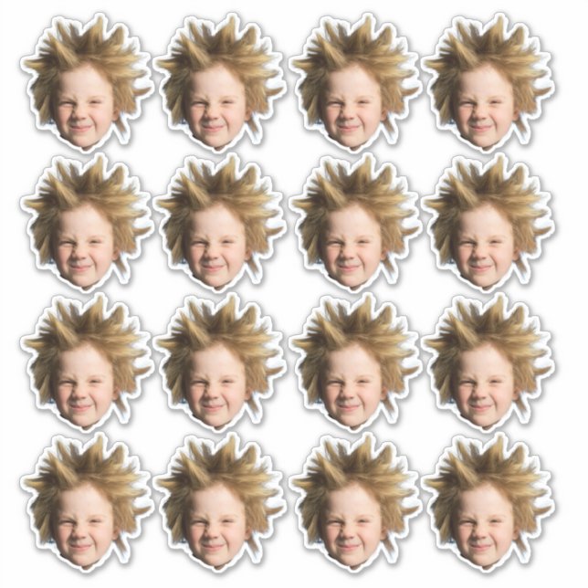 Custom Face Stickers Personalized Photo Head (Devant)