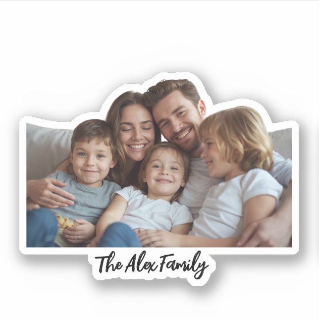 Custom Family Photo Funny Face Sticker | Personali (Devant)