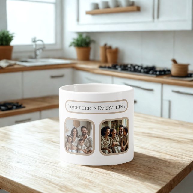 Custom Family Photo Mug – Together Is Everything (Créateur téléchargé)