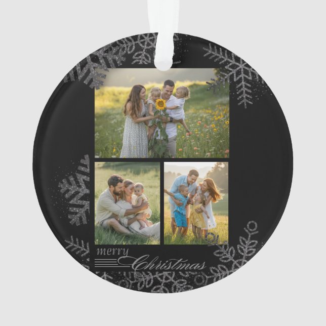 Custom FAMILY Script One Photo Keepsake Ceramic Ba (dos)