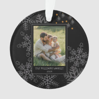 Custom FAMILY Script One Photo Keepsake Ceramic Ba