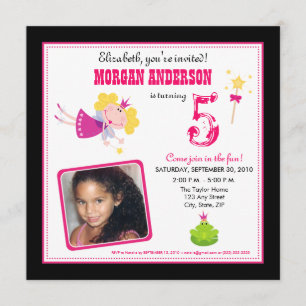 :custom: Fées Whimsical Invitation d'anniversaire