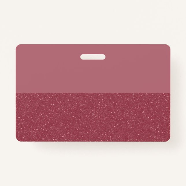 Custom Glitter Badge – Rose Gold Bottom (Devant)