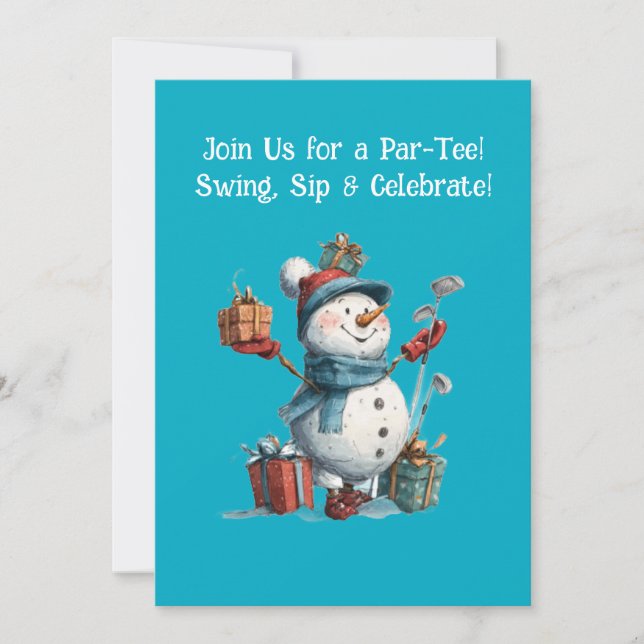 Custom Golf Lover Invitation de vacances (Devant)