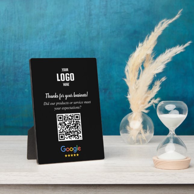 Custom Google Review QR Code Business Plaque (Côté)