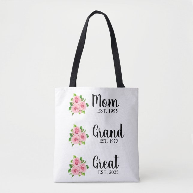 Custom Great Grandma Tote Bag Personalized Grandma (Devant)