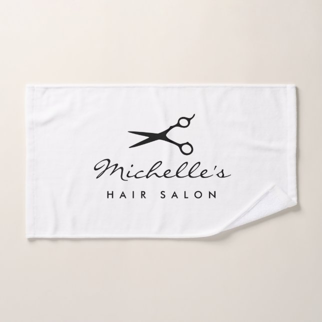 Custom hairdresser hand towel for hair salon (Serviette à main)