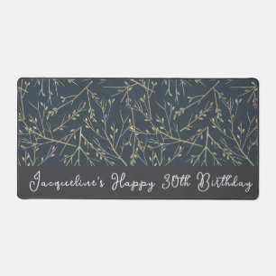 Custom Happy 30th Birthday Feuilles