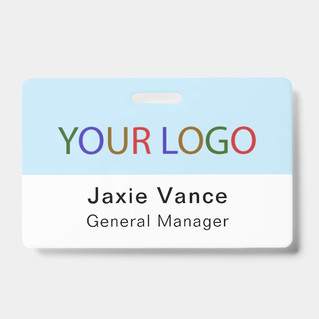 Custom Hard Plastic Name Badge with Metal Clip (Face)