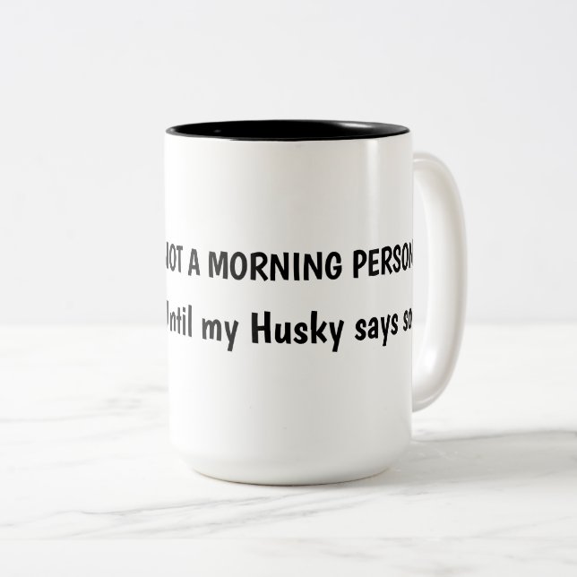 Custom Husky Coffee Mug (Devant droit)