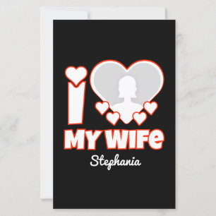 Custom I Love My Wife - Ajouter Nom & Photo