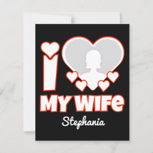 Custom I Love My Wife - Ajouter Nom & Photo