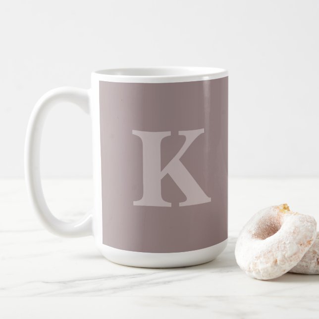 Custom Initial Cozy Coffee Tea Mug (Avec donut)