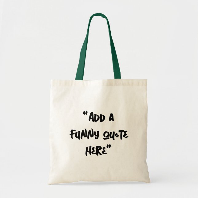 Custom Inside Joke Canvas Tote Bag (Devant)