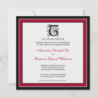 :custom: Invitation au mariage simple et élégante_
