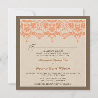 :custom: Invitation de Coral Darling Mariage damas