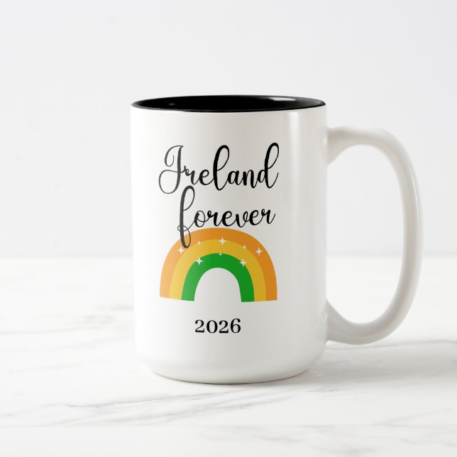 Custom Irish Mug 15 oz two tone (Droit)