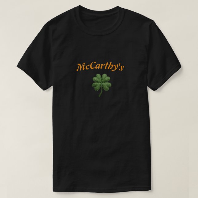 Custom Irish Name Lucky St Patrick’s T-Shirt (Design devant)