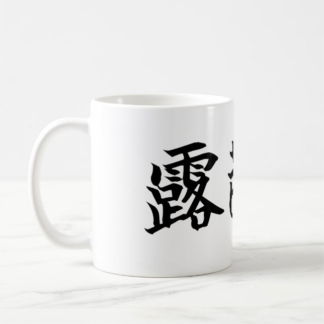 Custom Kanji Name Art Mug by Goemon (Gauche)