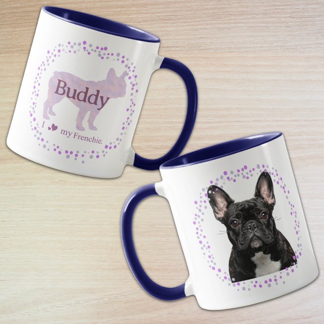 Custom lavender french bulldog mug Photo (Créateur téléchargé)