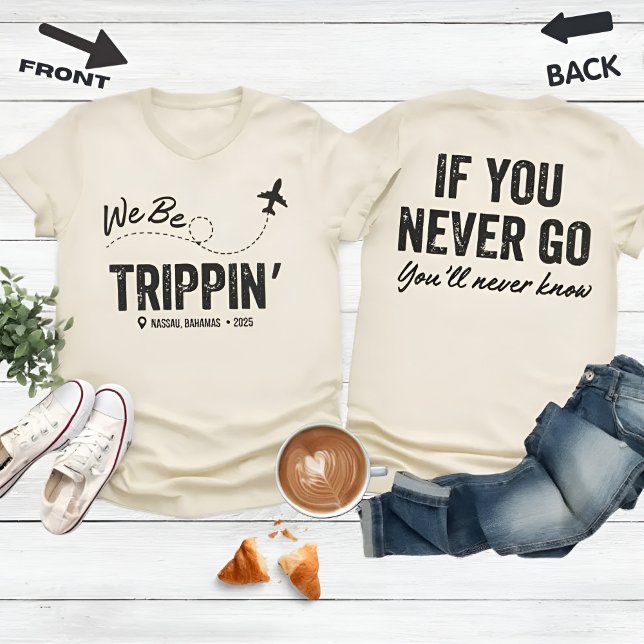 Custom Location Vacation Girls Trip Family T-Shirt (Créateur téléchargé)