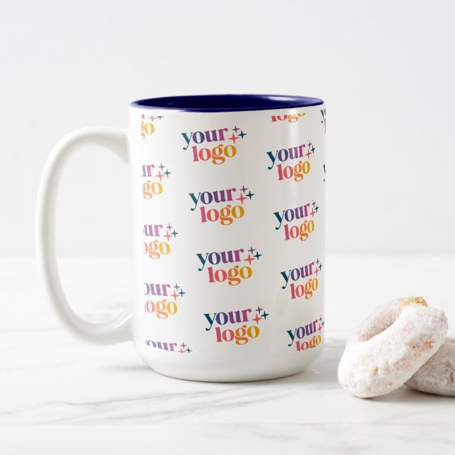 Custom Logo Pattern Employee Mug (Avec donut)