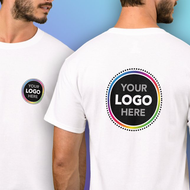 Custom Logo T-Shirt - Front and Back Placement (Créateur téléchargé)