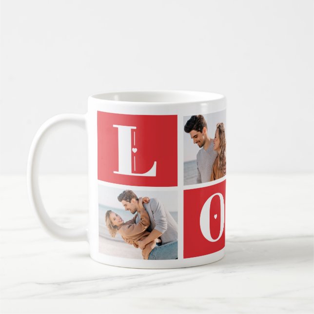 Custom Love Mug - Add your own Images (Gauche)