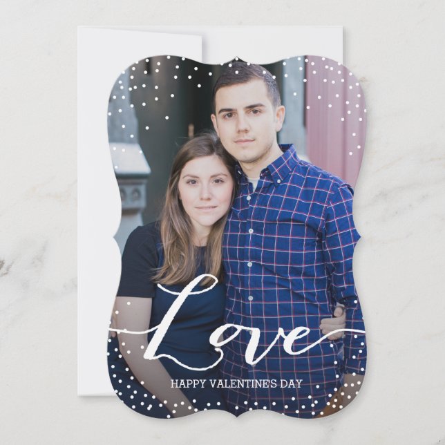 Custom Love Valentine's Day Carte photo (Devant)
