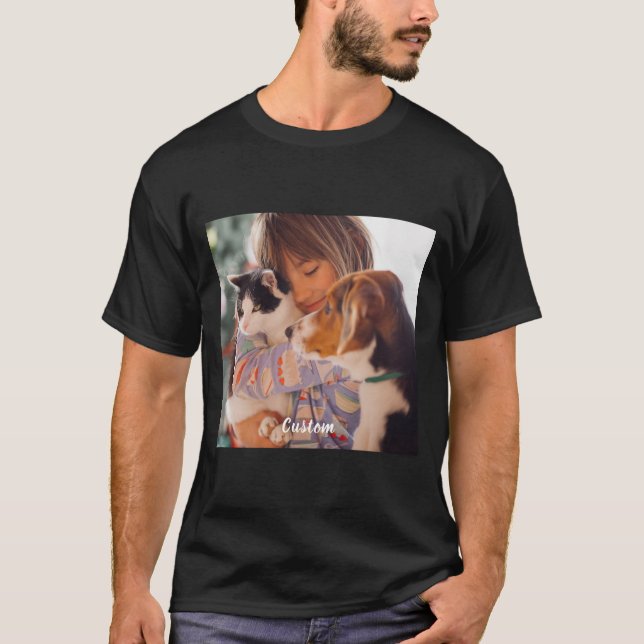 Custom Made /Add Photo and Text T-Shirt (Devant)