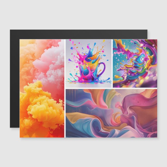 Custom Magnetic Display Card for Paint Businesses (Devant / Derrière)