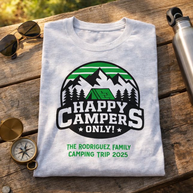 Custom Matching Happy Campers T-Shirt (Créateur téléchargé)
