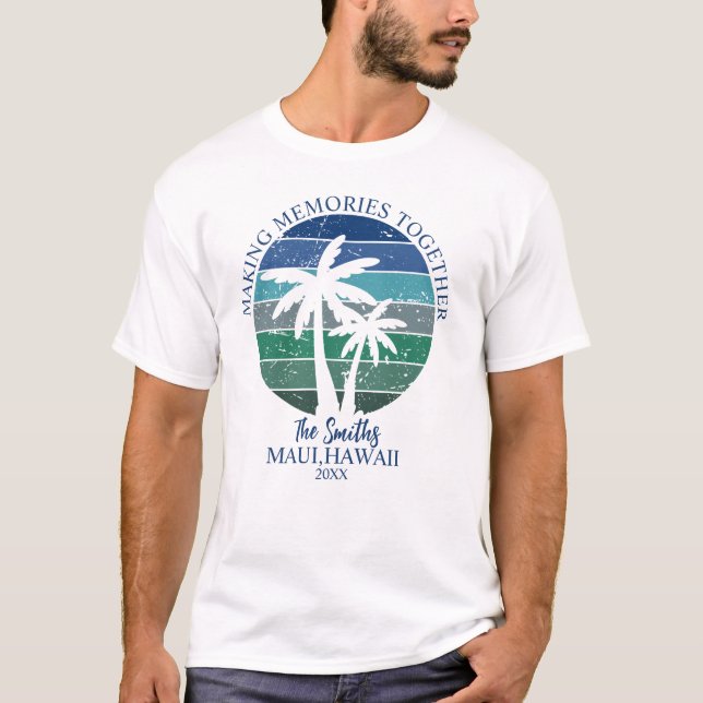  Custom Maui Hawaii family Men's Basic T-Shirt (Devant)