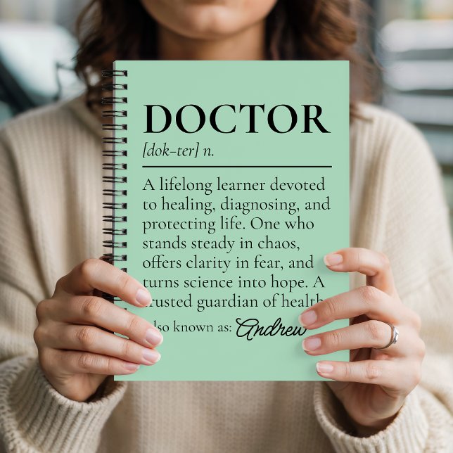 Custom Medical Journal Gift for Doctors Graduates (Personalized Doctor Journal Graduation Gift for Doctors Medical Professionals and Coworkers)