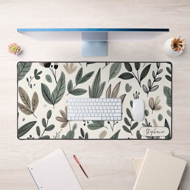 Custom Modern Botanical Workspace Design (Bureau 1)