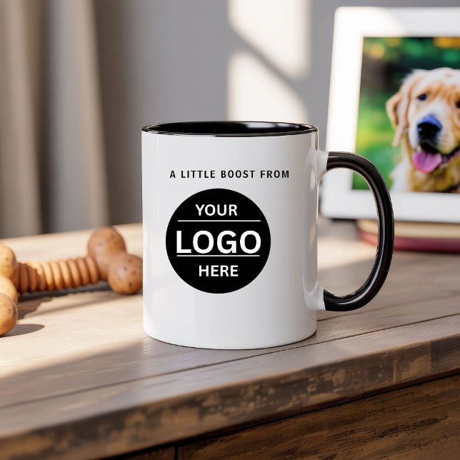 Custom Modern Business Logo Branded Coffee Mug (Créateur téléchargé)