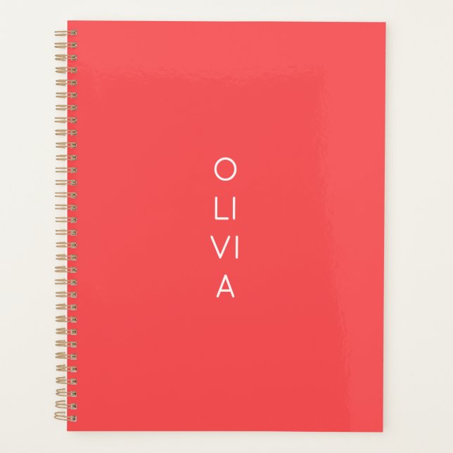 Custom Modern Coral Minimalist (Devant)
