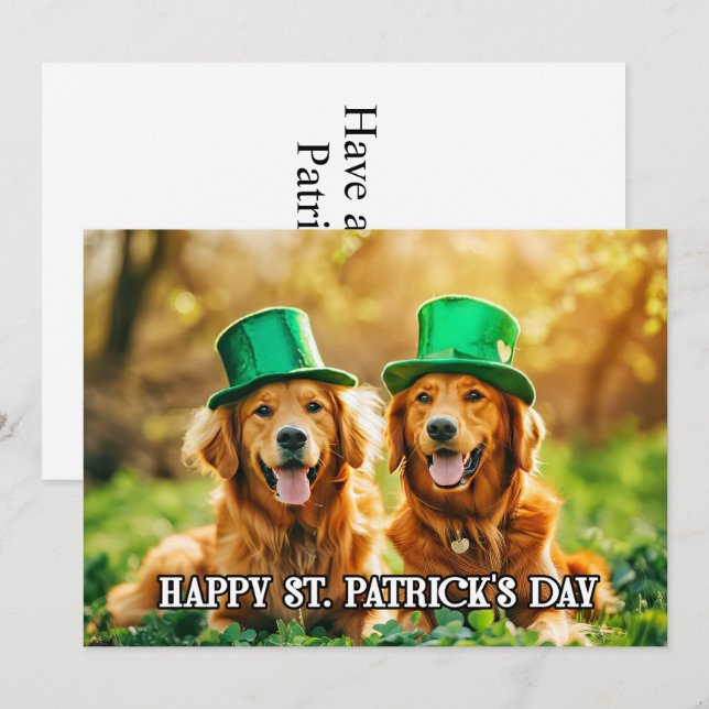 Custom Modern Modèle St. Paddys Pour Animaux (Devant / Derrière)