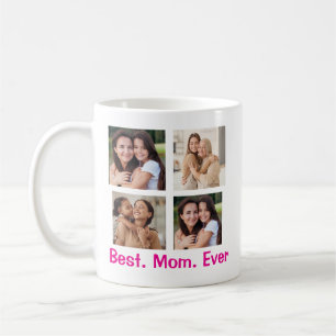 Custom Mom Photo Café Mug Meilleur. Maman. Jamais.