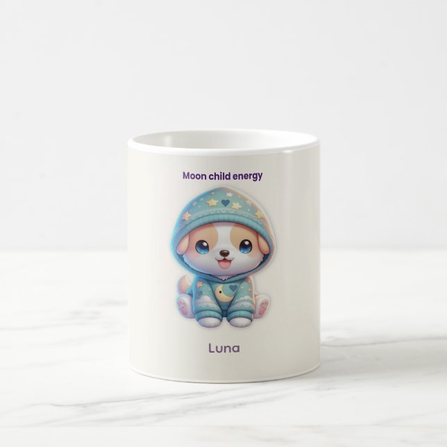 Custom Moon Child Energy Dog Mug (Centre)