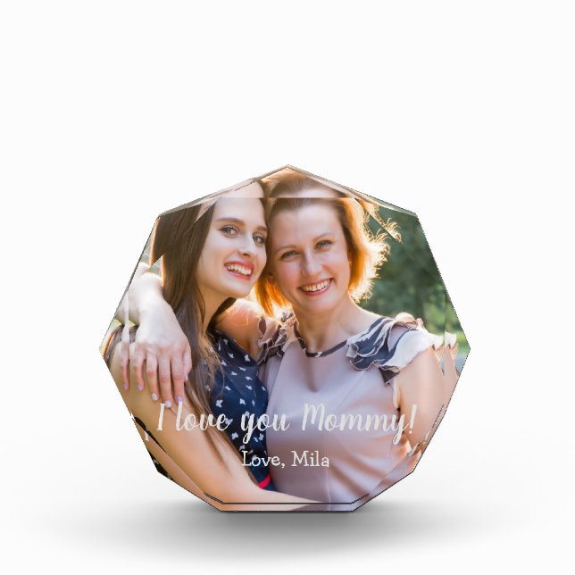 Custom Mother's Day Keepsaké Bloc photo (Devant)
