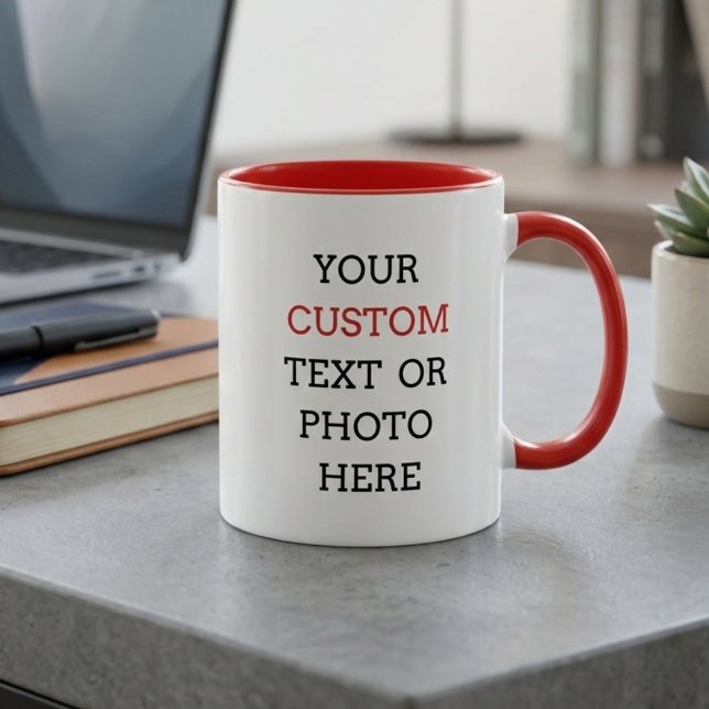 Custom mug with your text or photo   (Créateur téléchargé)