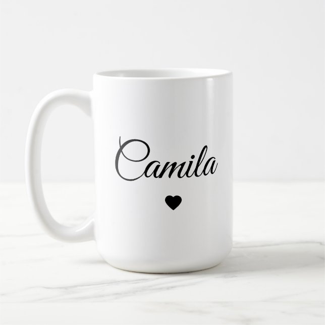 Custom Name Personalized Coffee Mug (Gauche)
