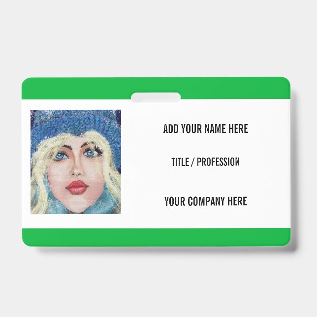 Custom Name Text Info Photo Logo Badge Your Colors (Avant)